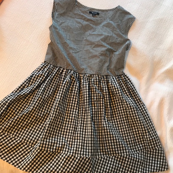 Madewell Dresses & Skirts - Madewell tie-back mini dress in gingham